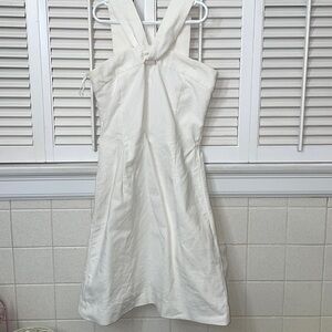 CK Bradley NY white criss cross dress wedding bride party birthday rush sorority